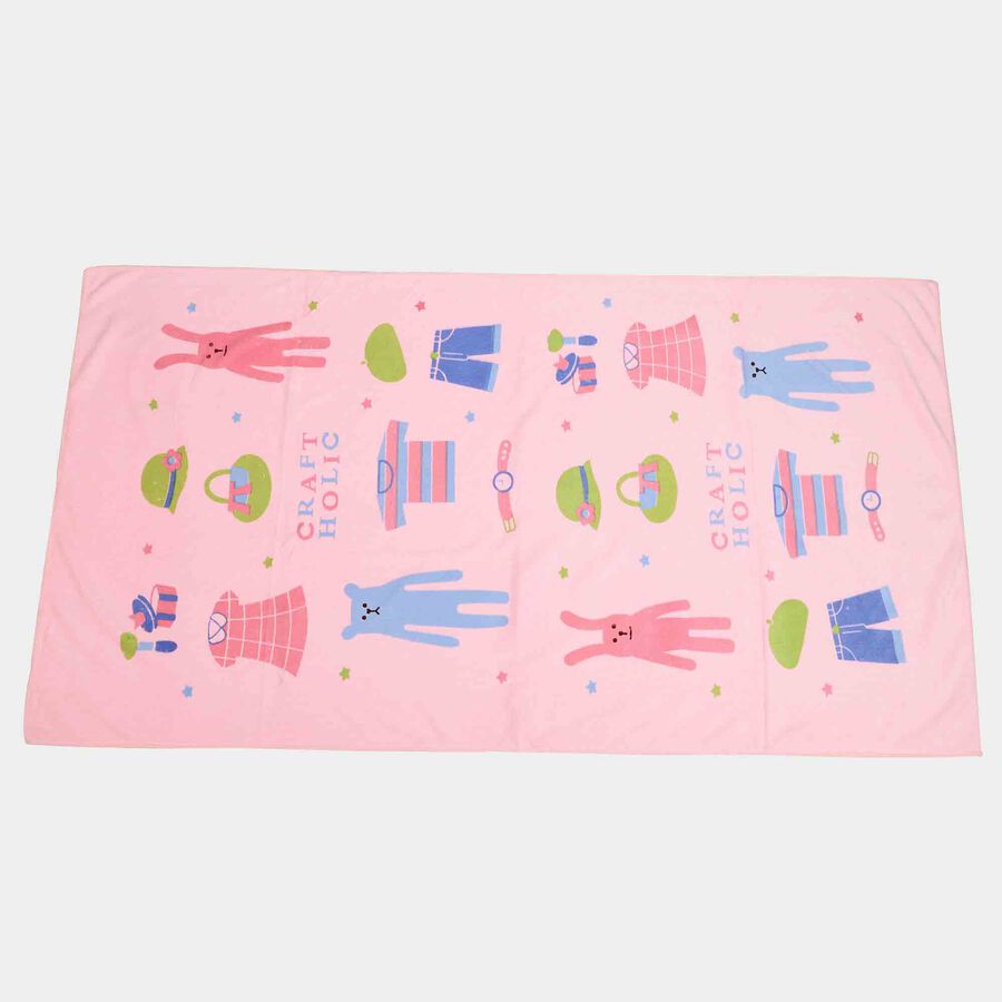 380 GSM Pink Polyester Baby Towel, , large image number null