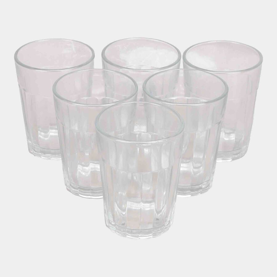 220 ml Glass Tumbler Set of 6, , large image number null