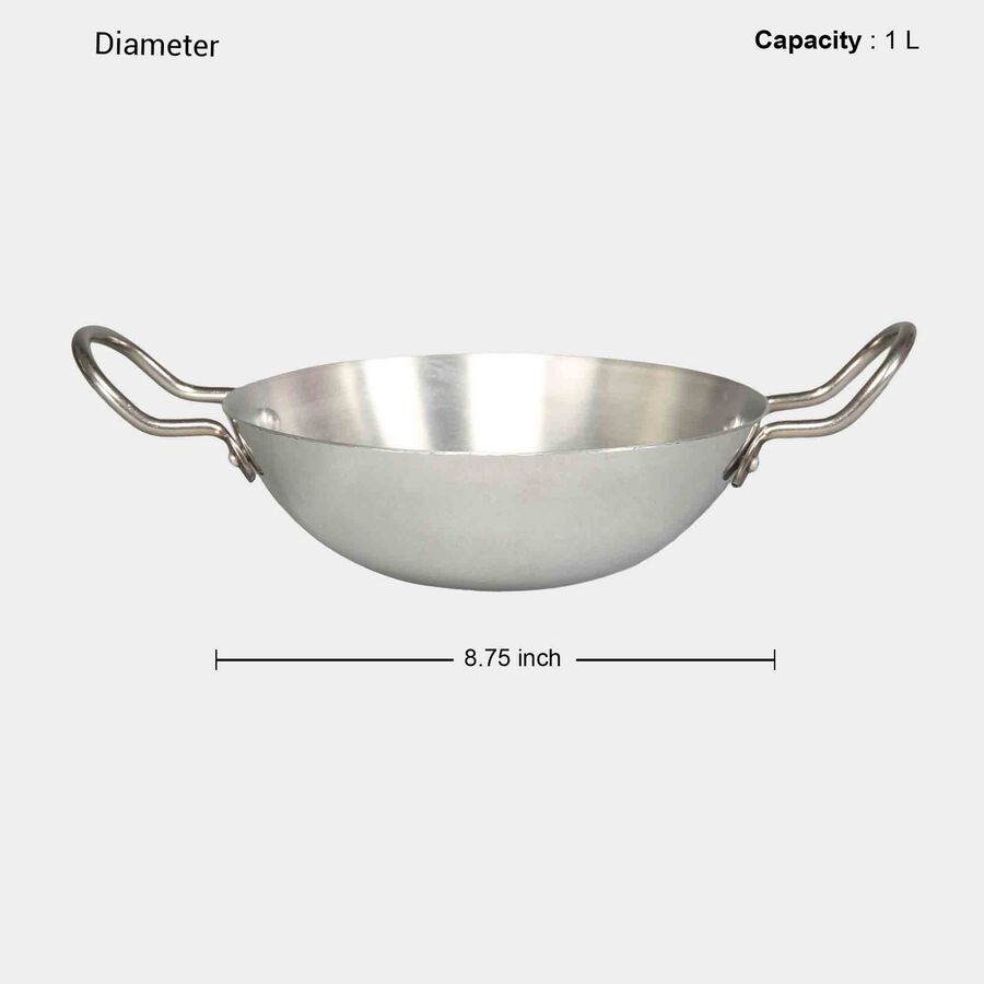 1 L Aluminum Kadhai, , large image number null