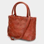 Women's Tan Polyurethane Sling Bag, , small image number null
