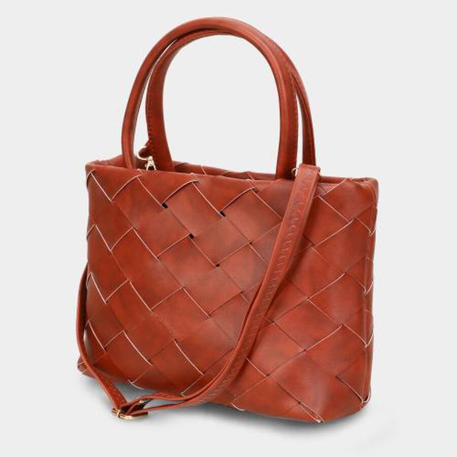 Women's Tan Polyurethane Sling Bag, , large image number null