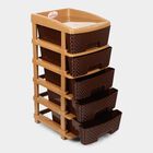 5 Tier Plastic Multipurpose Rack, , small image number null