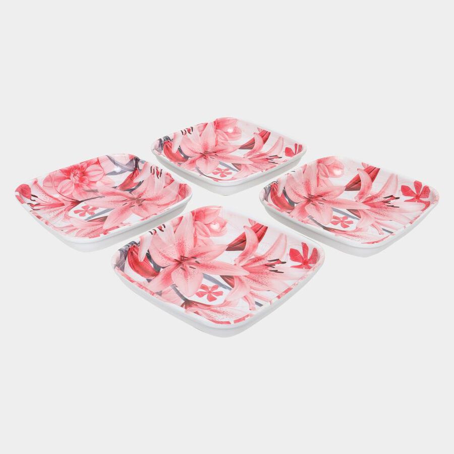 Snack Plate, Set of 4, , large image number null