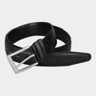 Men's Black Polyurethane Casual Belt, , small image number null