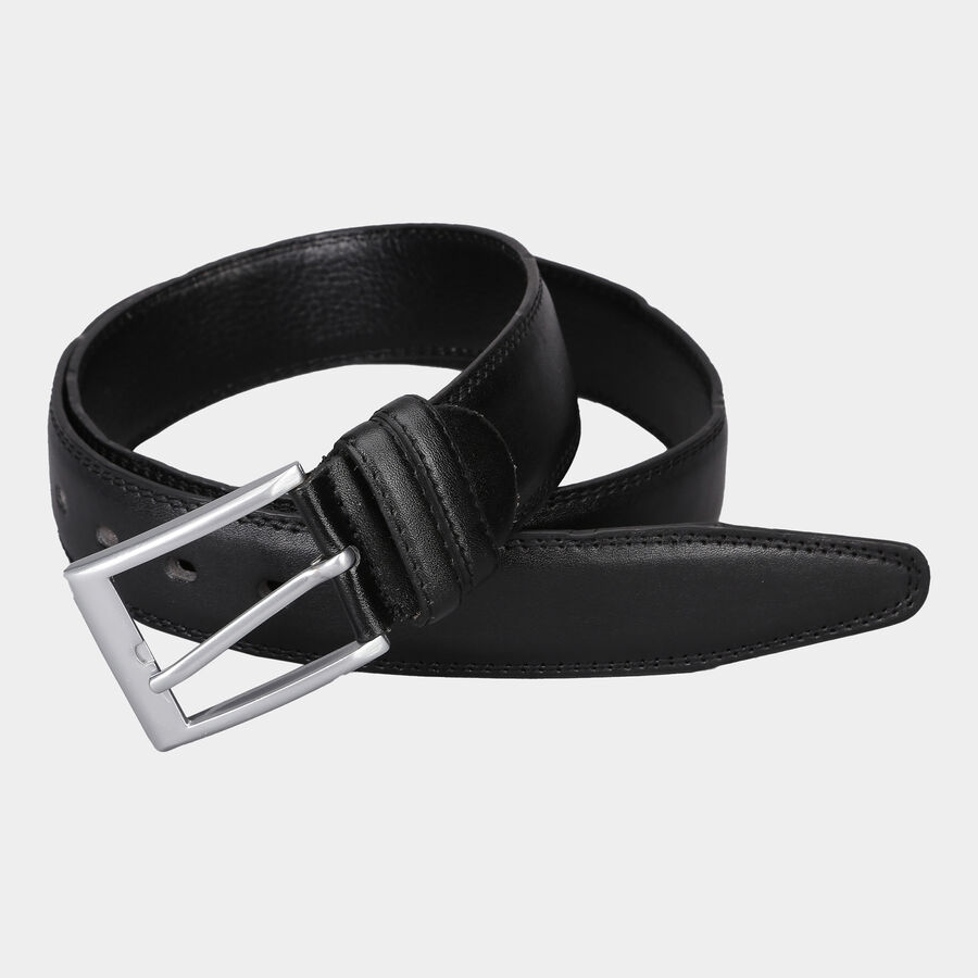 Men's Black Polyurethane Casual Belt, , large image number null