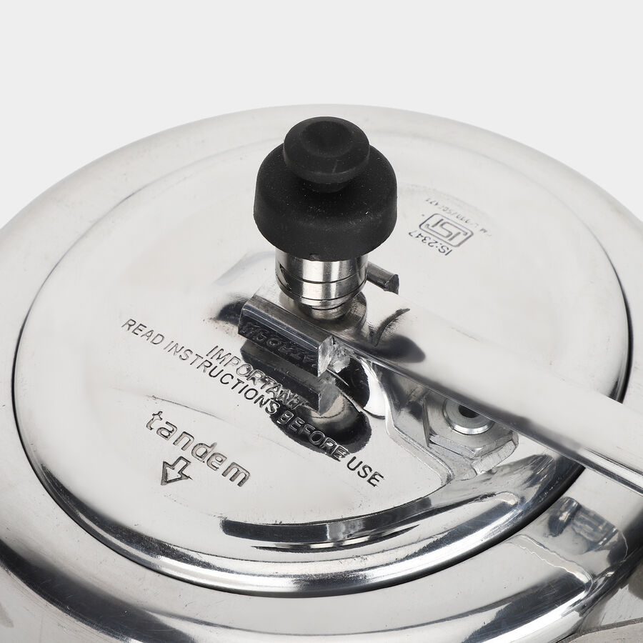 Aluminium pressure cooker 3L, anti bulge base, ISI mark, , large