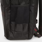 Black Polyester Backpack with Laptop Compartment, , large image number null
