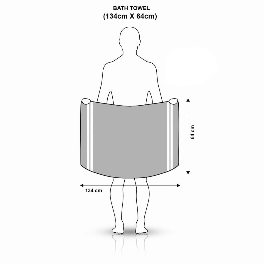 155 GSM Yellow Microfiber Bath Towel, , large image number null