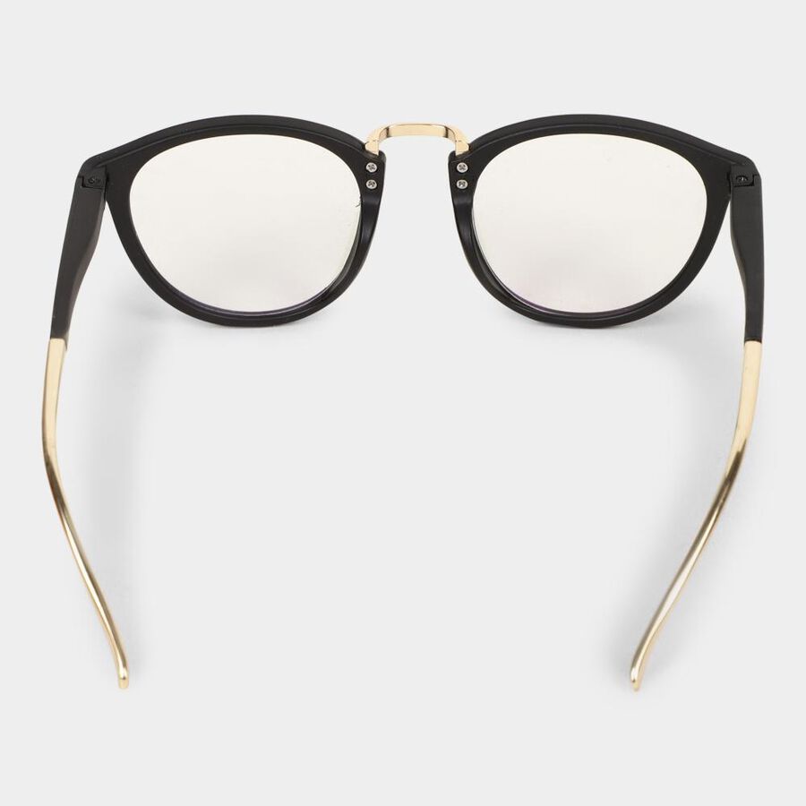 Clear Glass Plastic Cat Eye Frame - Color May Vary, , large image number null