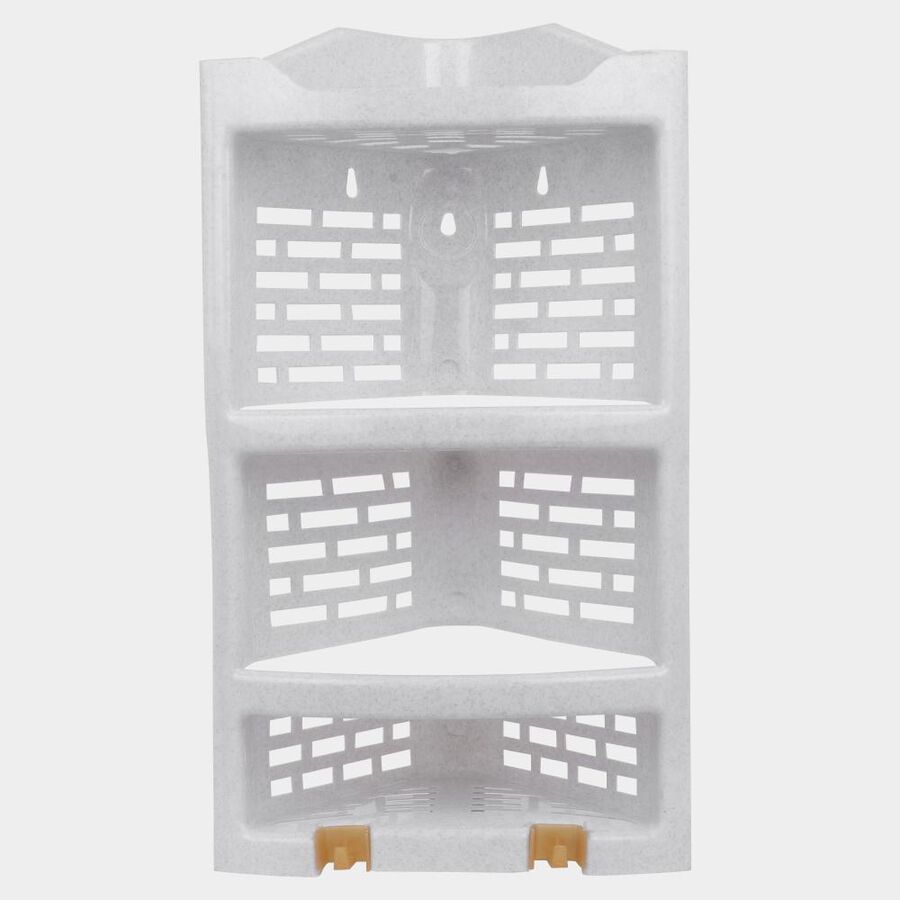 White Plastic Bathroom Stand, , large image number null