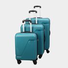 4-Wheel Green Polypropylene Hard Case Trolley, Small + Medium + Large, , small image number null