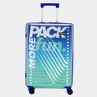 8-Wheel Blue Polycarbonate Hard Case Trolley, Medium, , small image number null