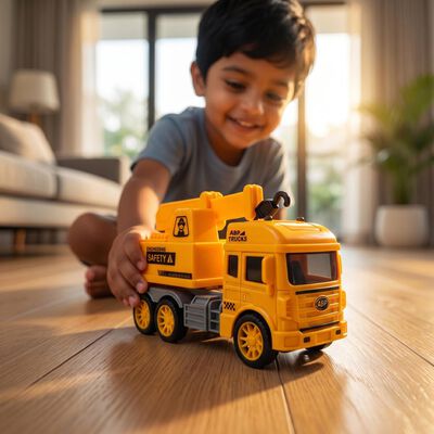 Kid's Yellow Plastic Car