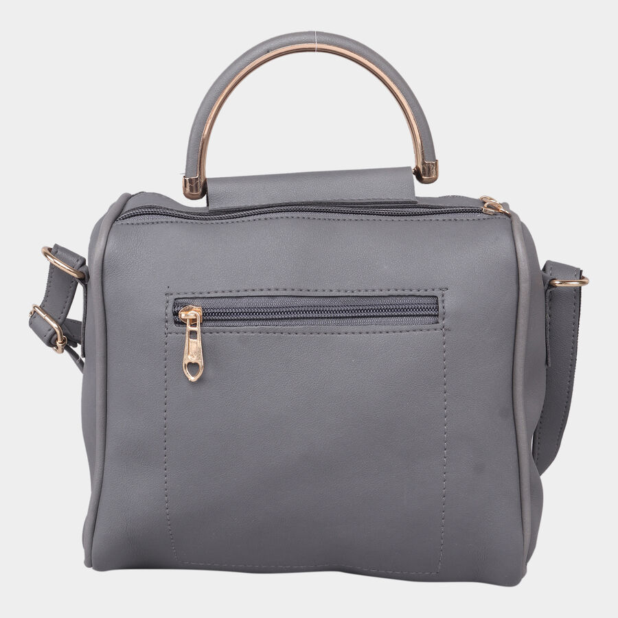 Women Plain Grey Sling Bag, , large image number null