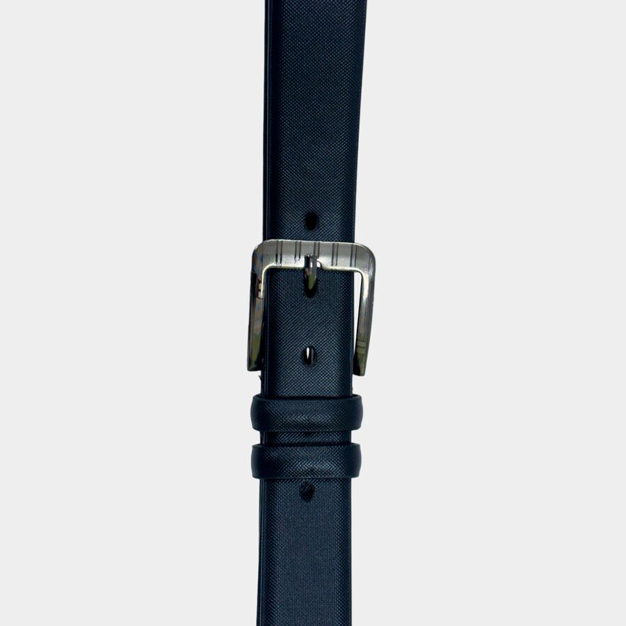Men's Black Polyurethane Formal Belt, , large image number null