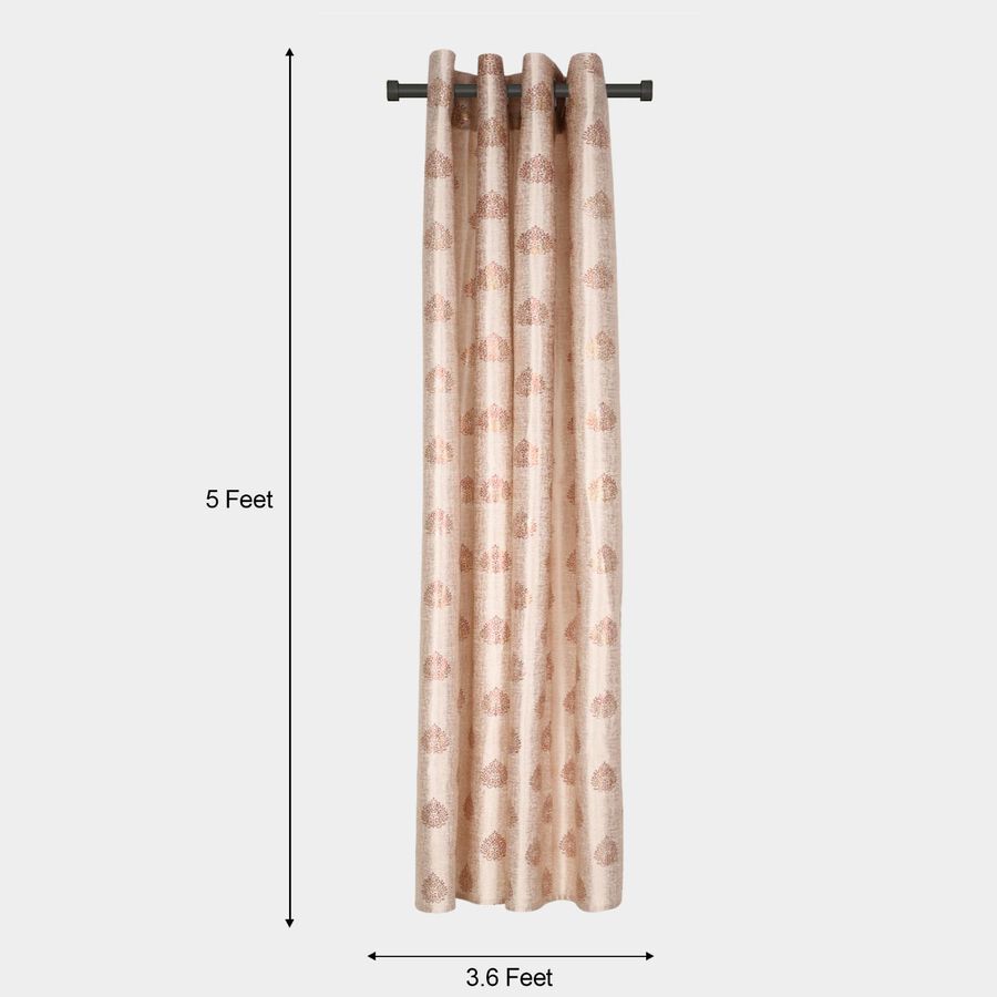 5ft. Brown Window Curtain, , large image number null