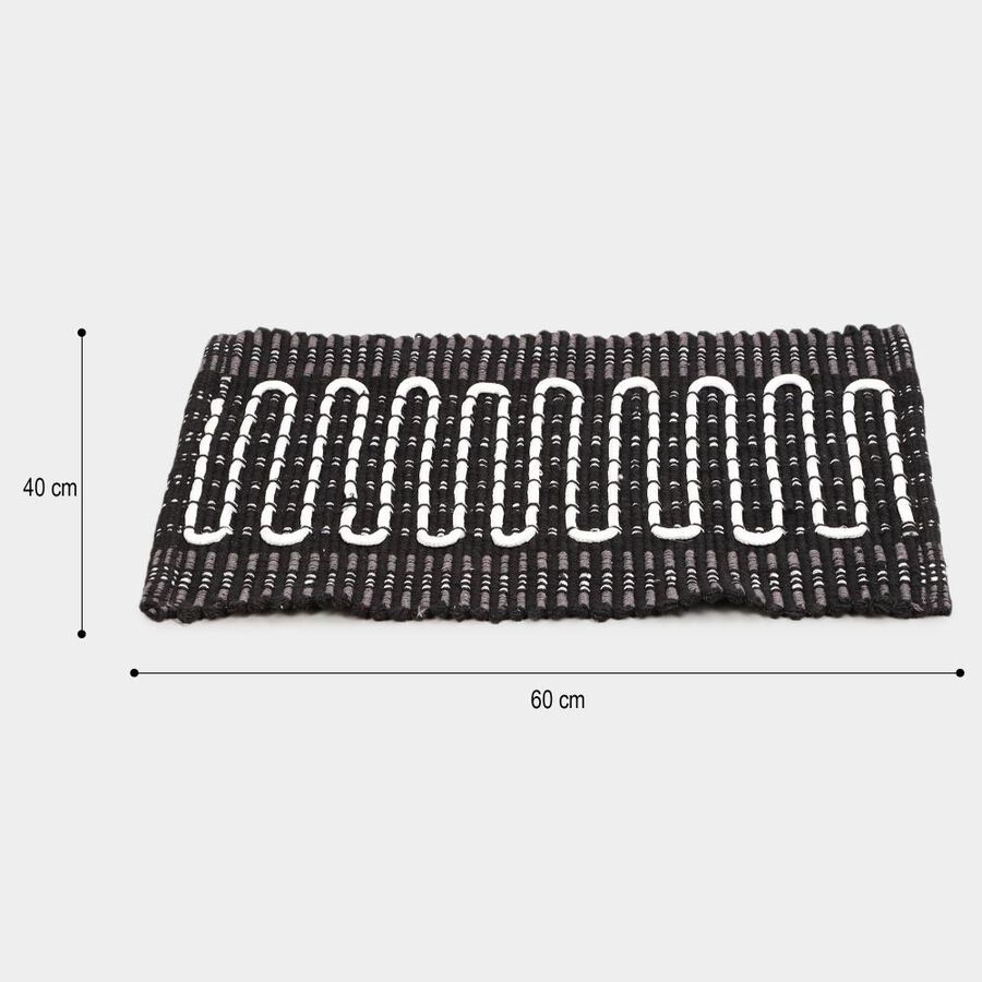 Grey Polyester Cotton Door Mat, , large image number null