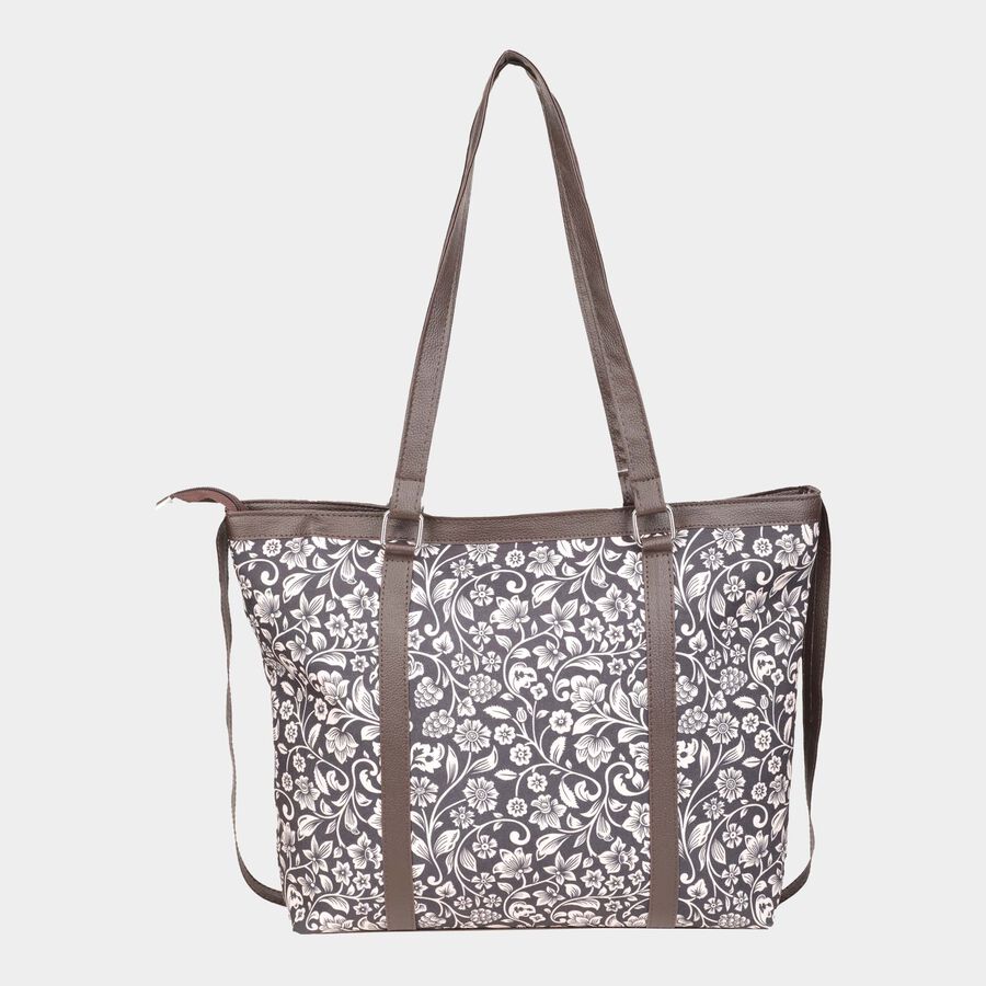 Women's Fabric Satchel, Printed, Medium Size, , large image number null