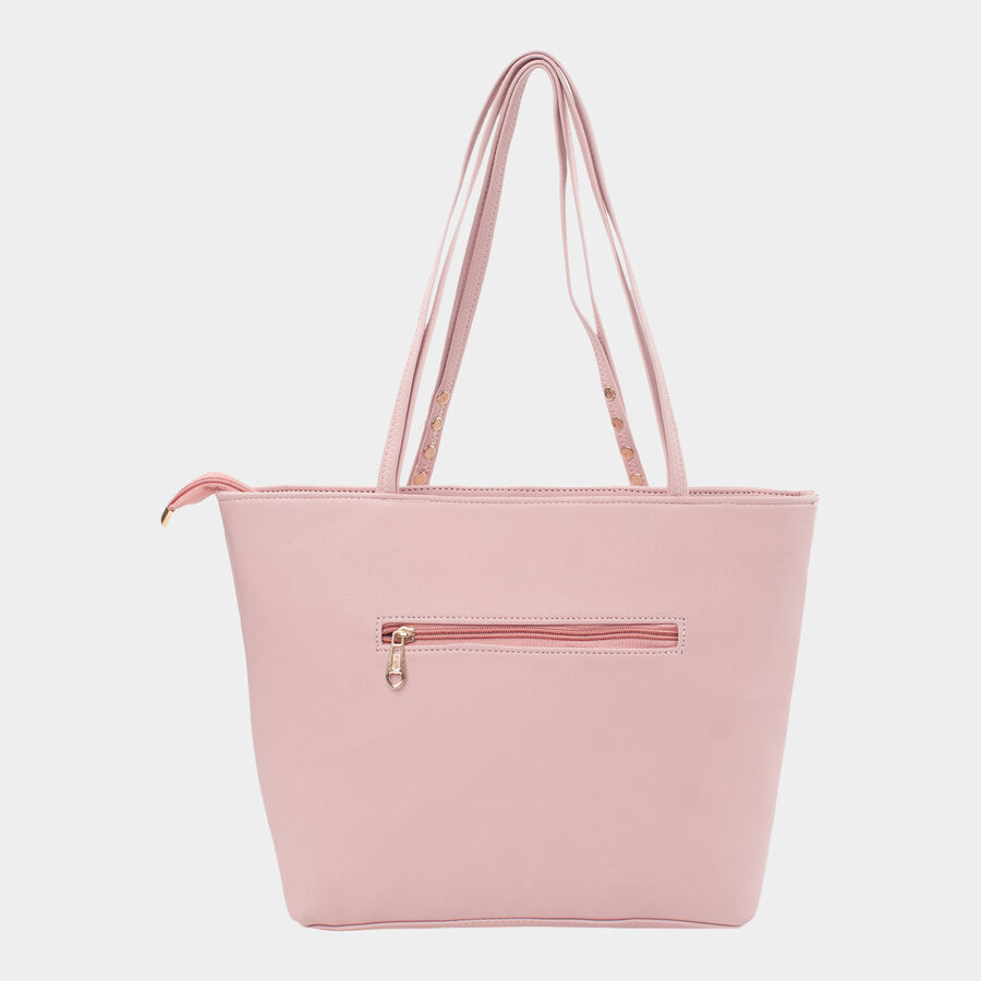 Women Quilted Peach Handbag, , large image number null