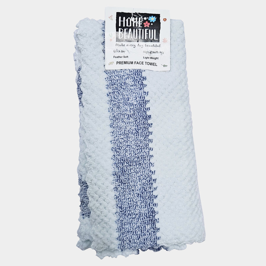 250 GSM Grey Microfiber Face Towel Set of 3, , large