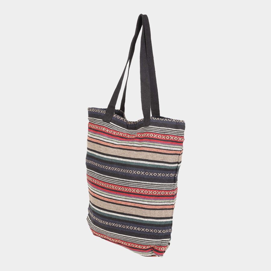 Women's Printed Fabric-Polyester Shopping Bag, Medium, , large image number null