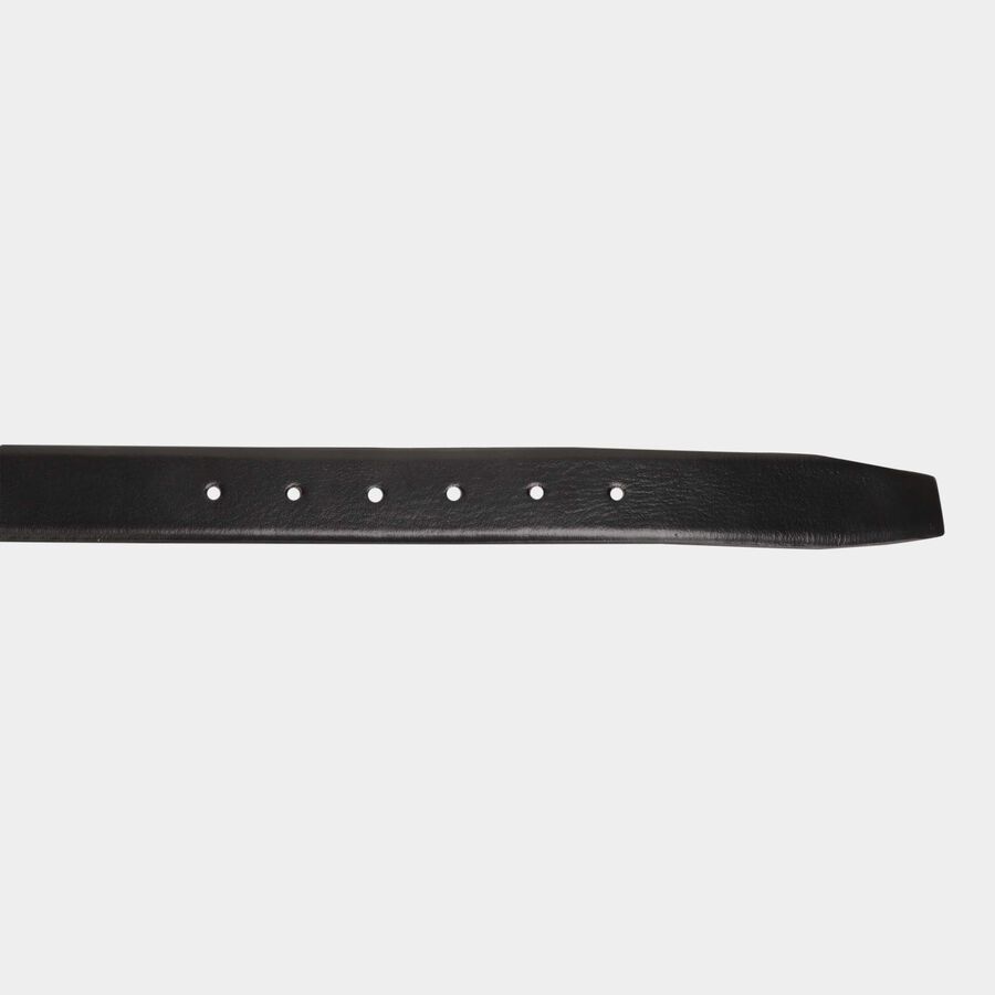 Men's Black Leather Formal Belt, , large image number null