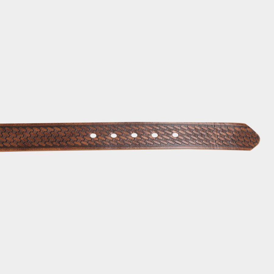 Men's Tan Polyurethane Casual Belt, , large image number null