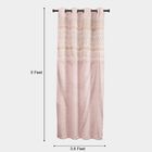 5ft. Bedroom Soft Dusty Pink Jacquard Eyelet Window Curtains, , small image number null