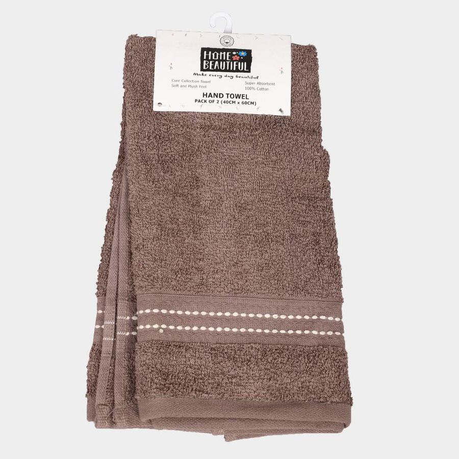 360 GSM Brown Cotton Hand Towel, , large image number null