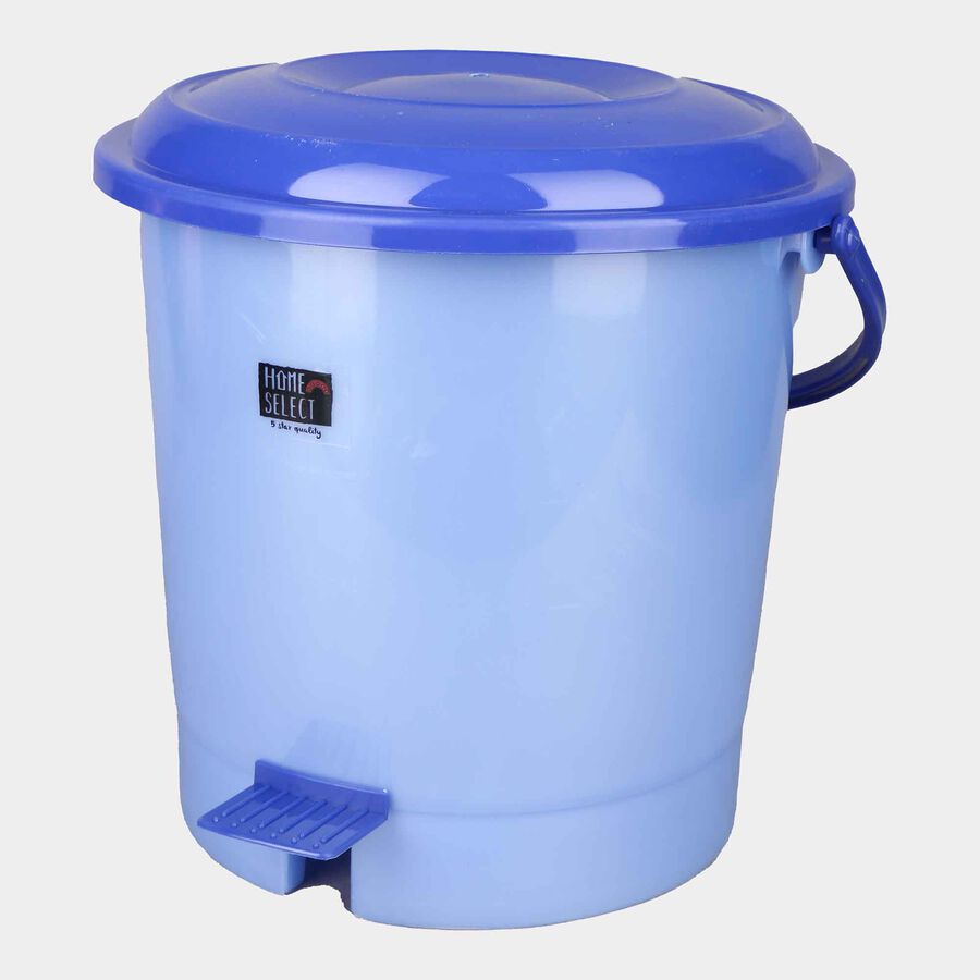 6 L Blue Plastic Dustbin, , large image number null