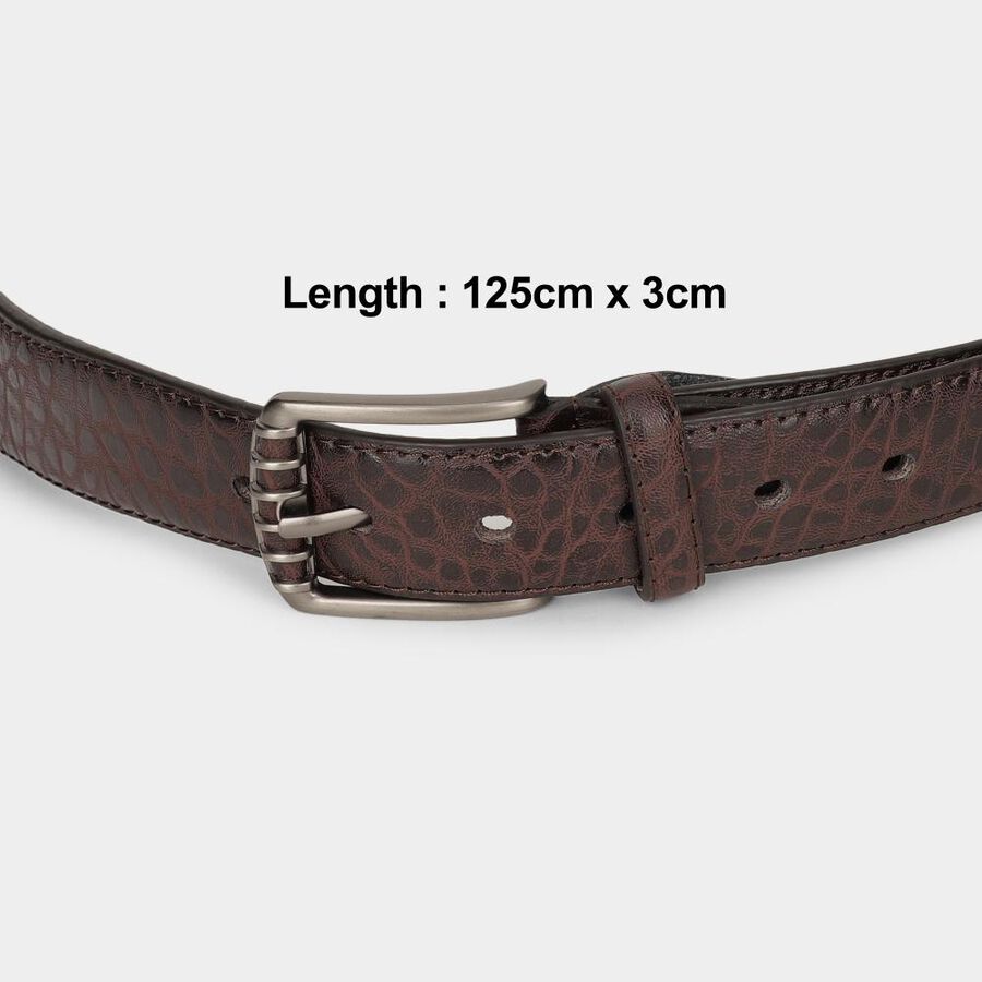 Brown Pu Casual Belt, , large image number null