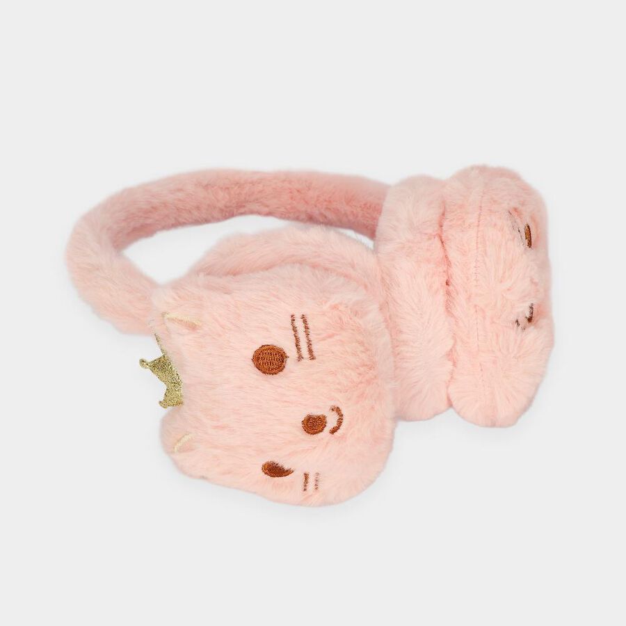 Kid's Pink Bunny Earmuffs, , large