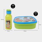 Plastic Lunch Box - 1 Big Container; 1 Small Container; 1 Spoon; 1 Bottle, , small image number null