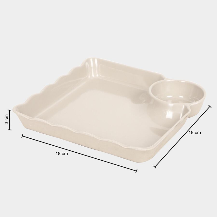 Melamine Snack Plate, Bowl Partition, , large image number null