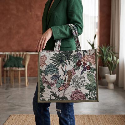 Green Fabric-Polyester Shopping Bag