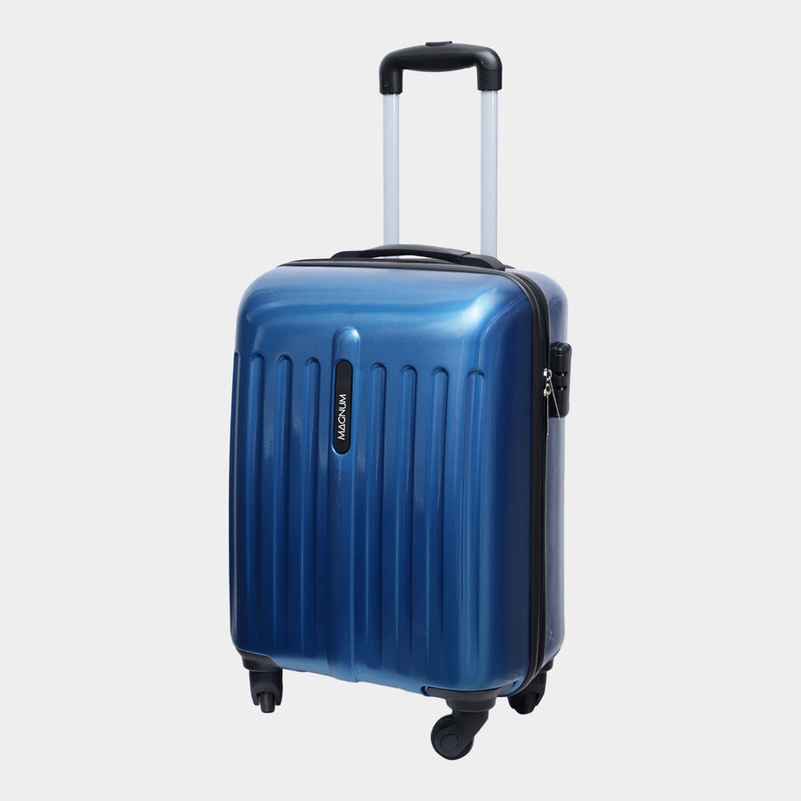 4-Wheel Blue PVC Matee Hard Case Trolley, Large, , large image number null