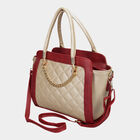 Women's Golden Polyurethane Tote Bag, , small image number null