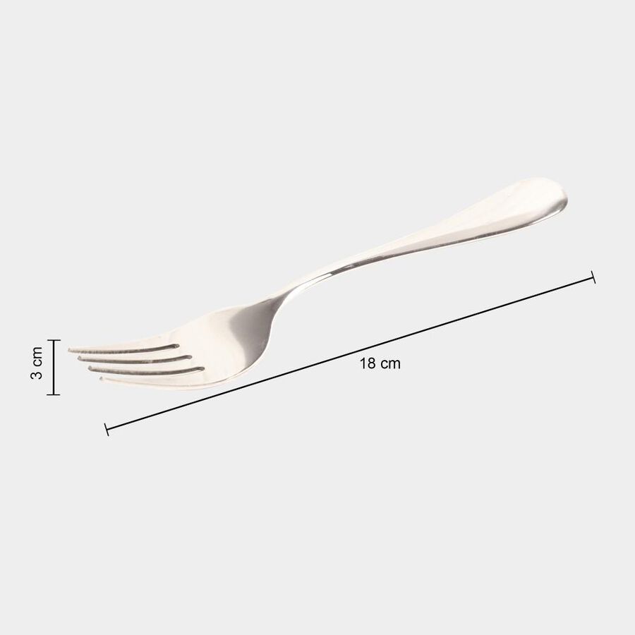 4 Steel Dessert Forks, , large image number null