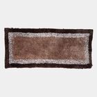 Brown Shaggy Bed Side Runner, , small image number null