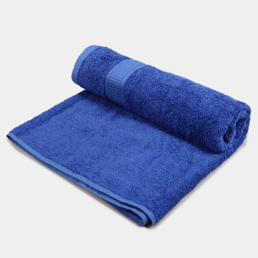 450 GSM Blue Cotton Bath Towel, , large image number null