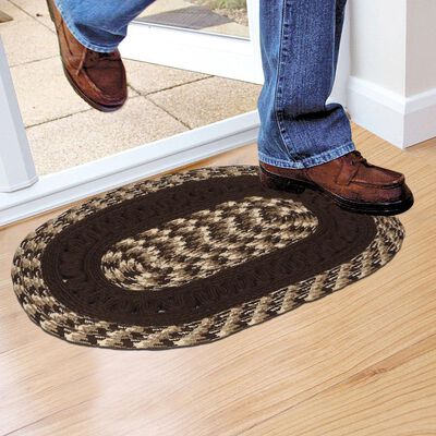 Brown Polyester Rug