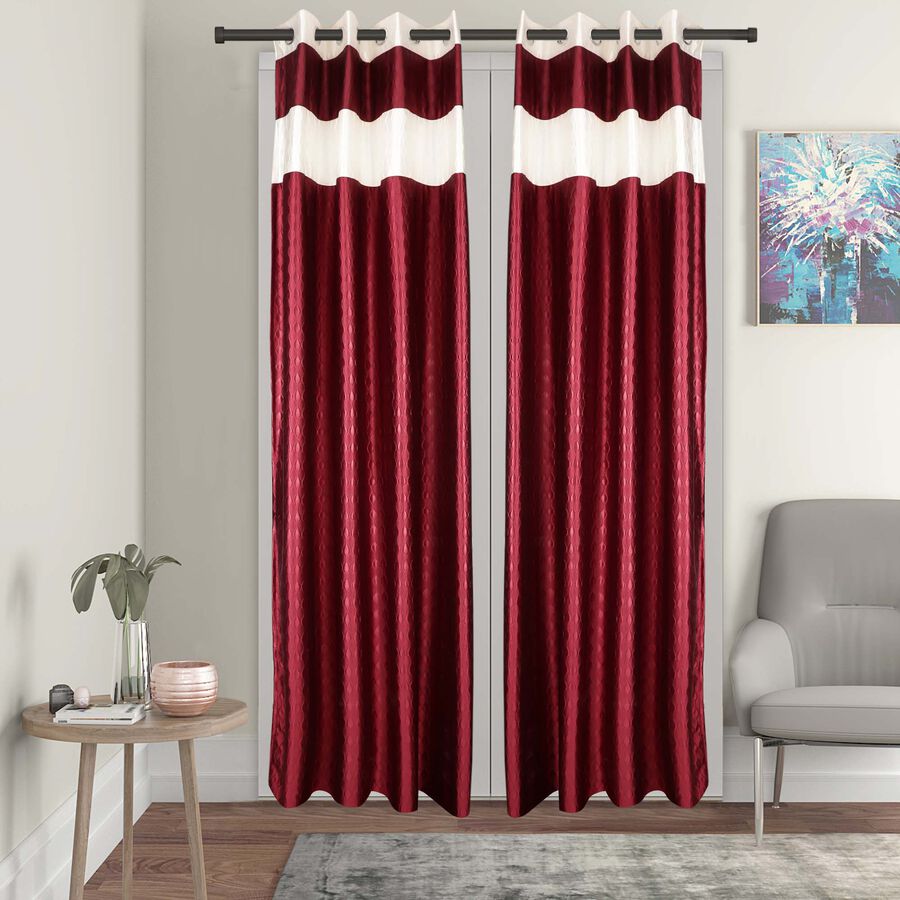 140 GSM 9 ft. Long Door Embossed Curtain, , large image number null