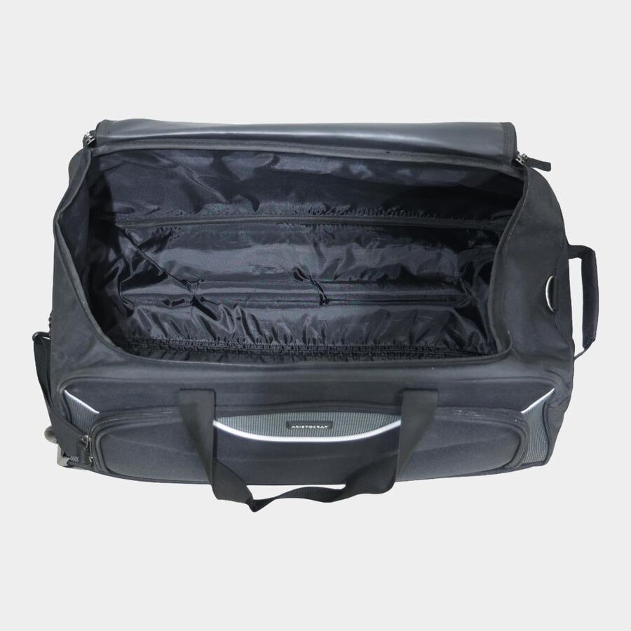  2 Wheels Black Polyester Duffle Trolley, , large