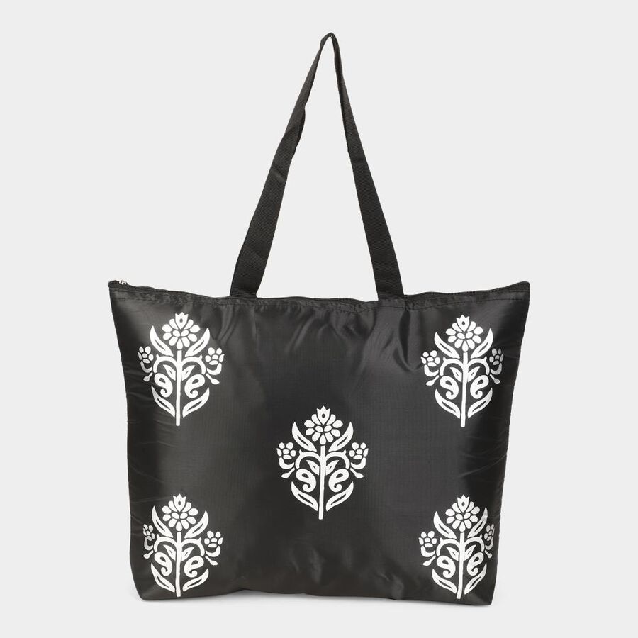 Black Fabric-Nylon Bag, , large
