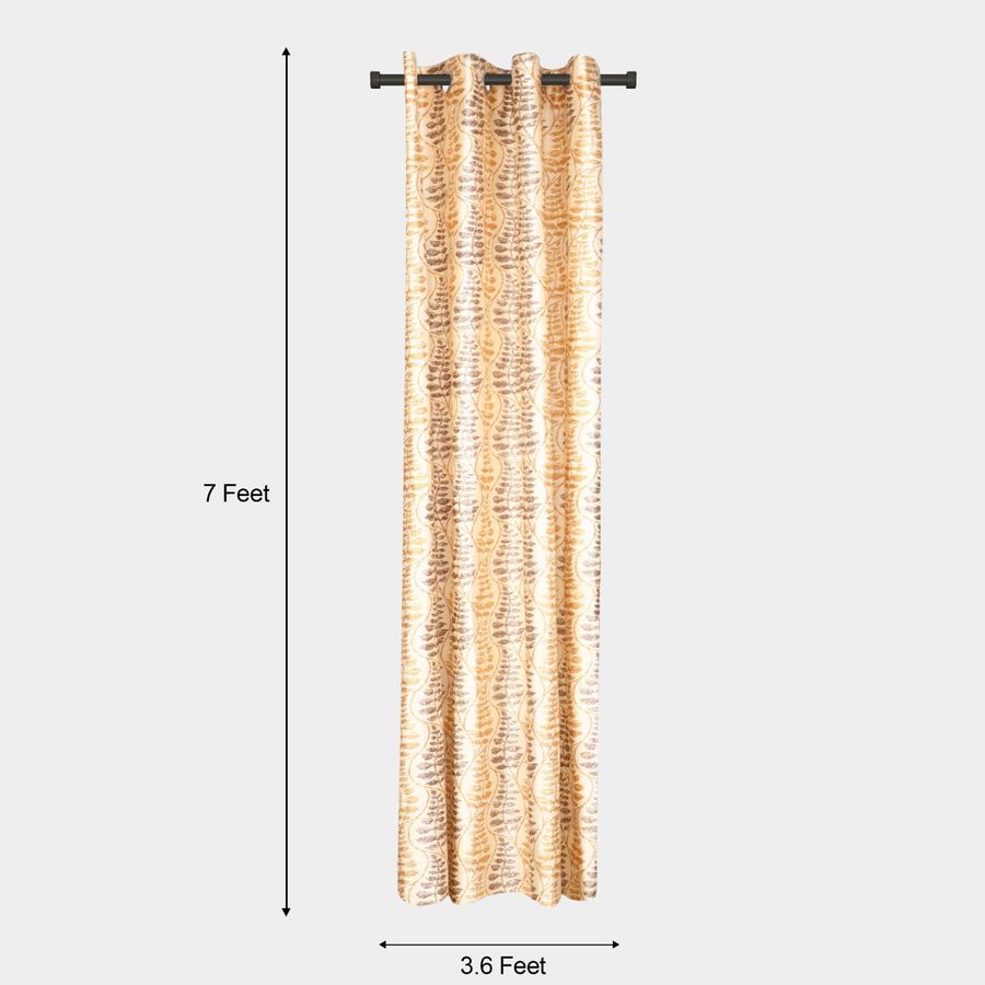 7ft. Beige Microfiber Door Curtain, , large image number null