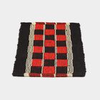 Maroon Polyester Cotton Door Mat, , small image number null