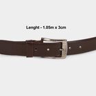 Men's Brown Polyurethane Formal Belt, , small image number null