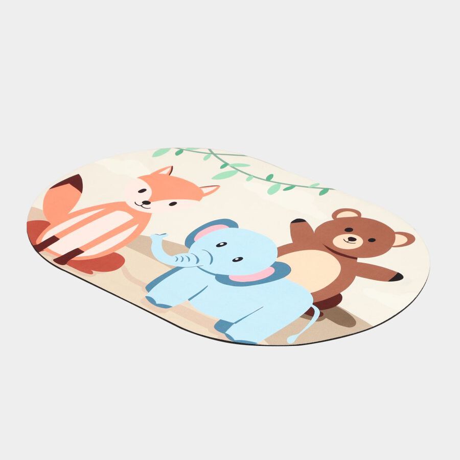 Anti-Skid Beige Polyester Bath Mat, , large image number null