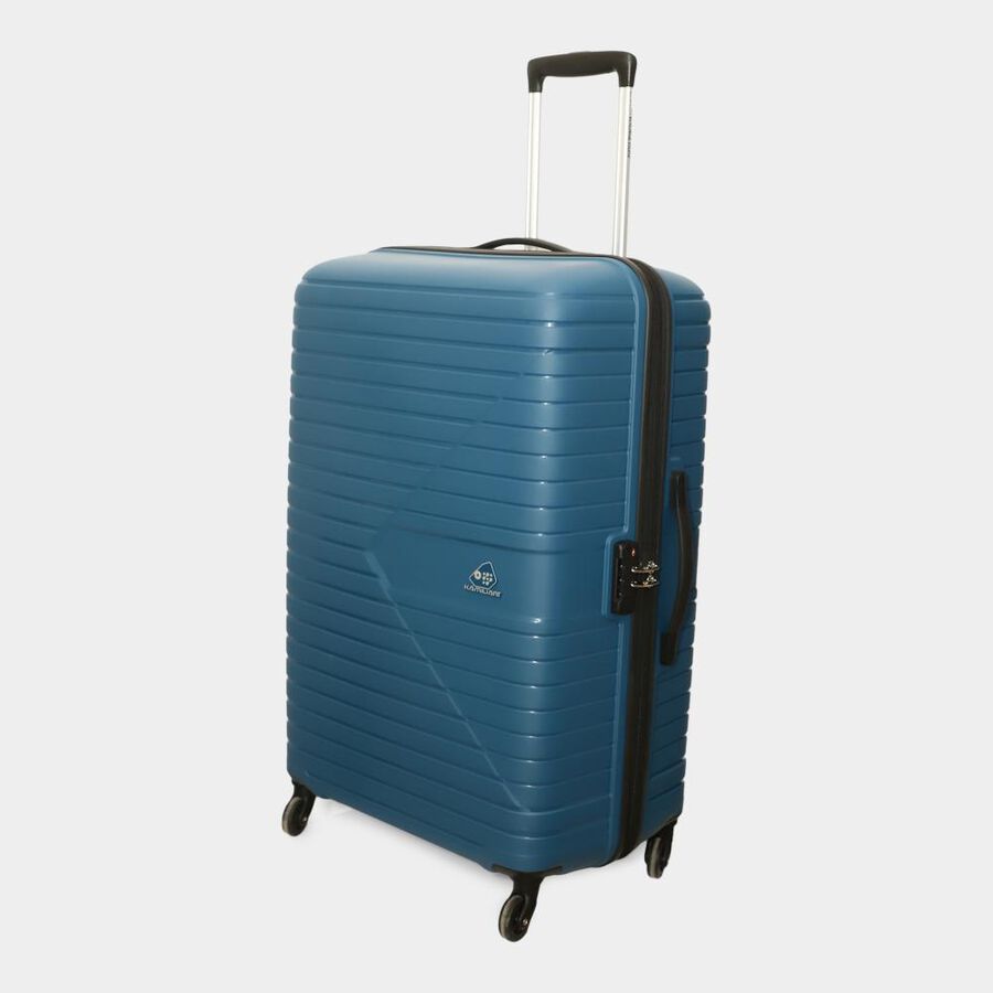4-Wheel Dark Blue Polypropylene Hard Case Trolley, Large, , large image number null