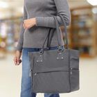 Women's Grey Polyurethane Hand Bag, , small image number null